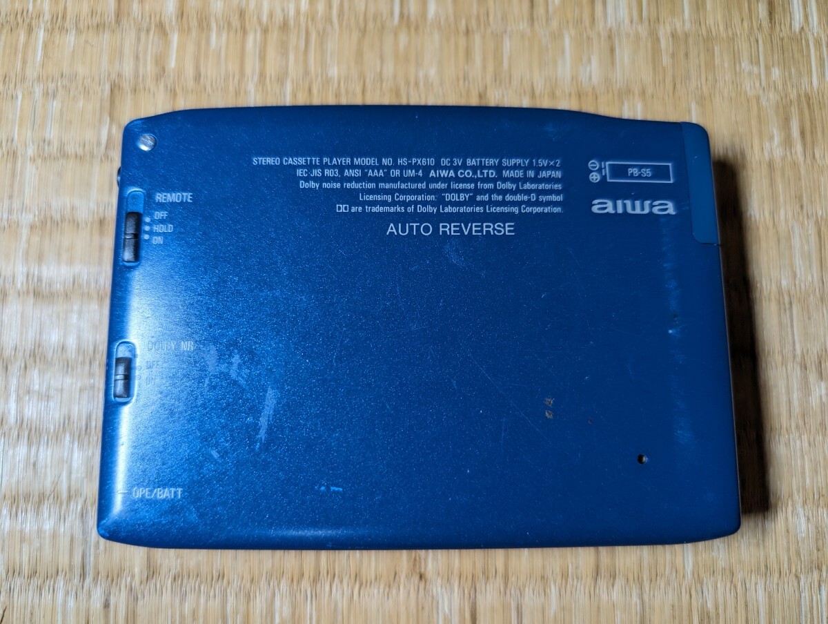 aiwa HS-PX610 動作未確認 アイワ カセットプレーヤー_画像3