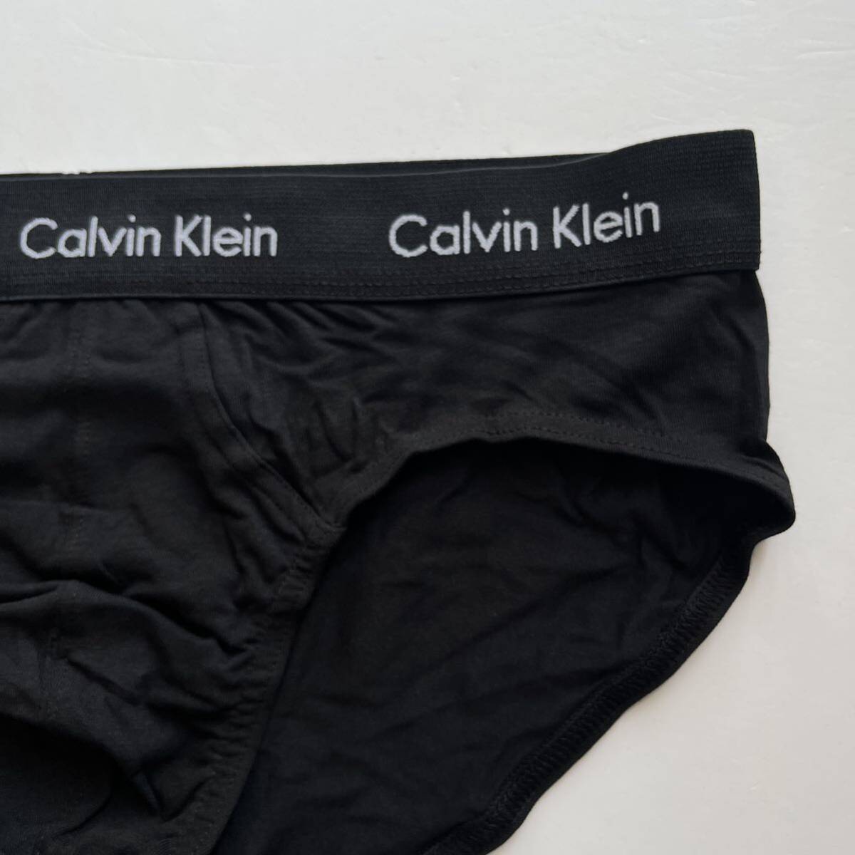 Calvin klein カルバンクライン メンズビキニ　XL(L) ブラック　黒　ビキニブリーフ　メンズインナーウエア　コットンストレッチ　男性下着