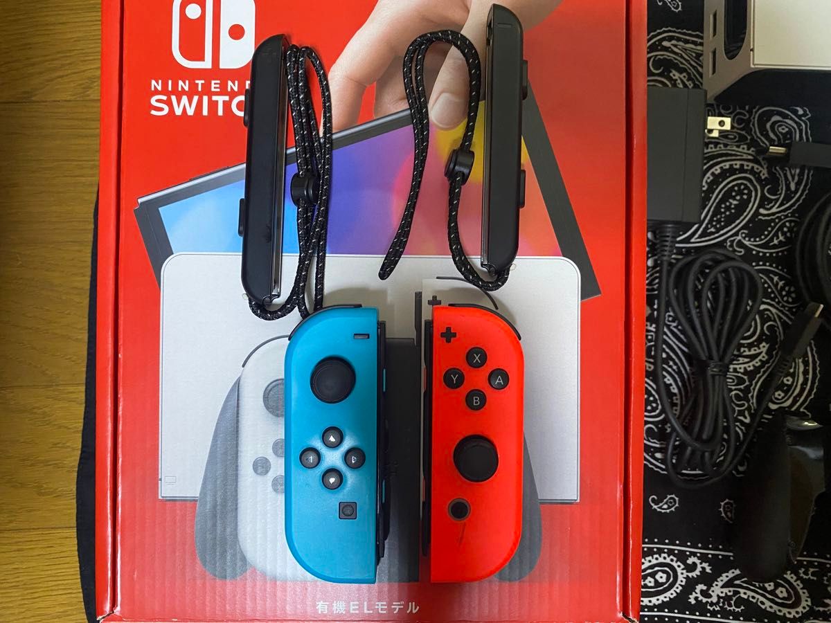 Nintendo Switch ニンテンドースイッチ 有機ELモデル ネオンブルー ネオンレッド Joy-Con ドック 付属品