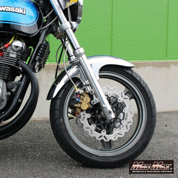 MADMAX バイク用品 KAWASAKI カワサキ ゼファー750/ZRX400/ZZR250/ZR-7/GPZ1100 ウェーブ ディスクローター ブラック 1枚【送料800円】_画像9