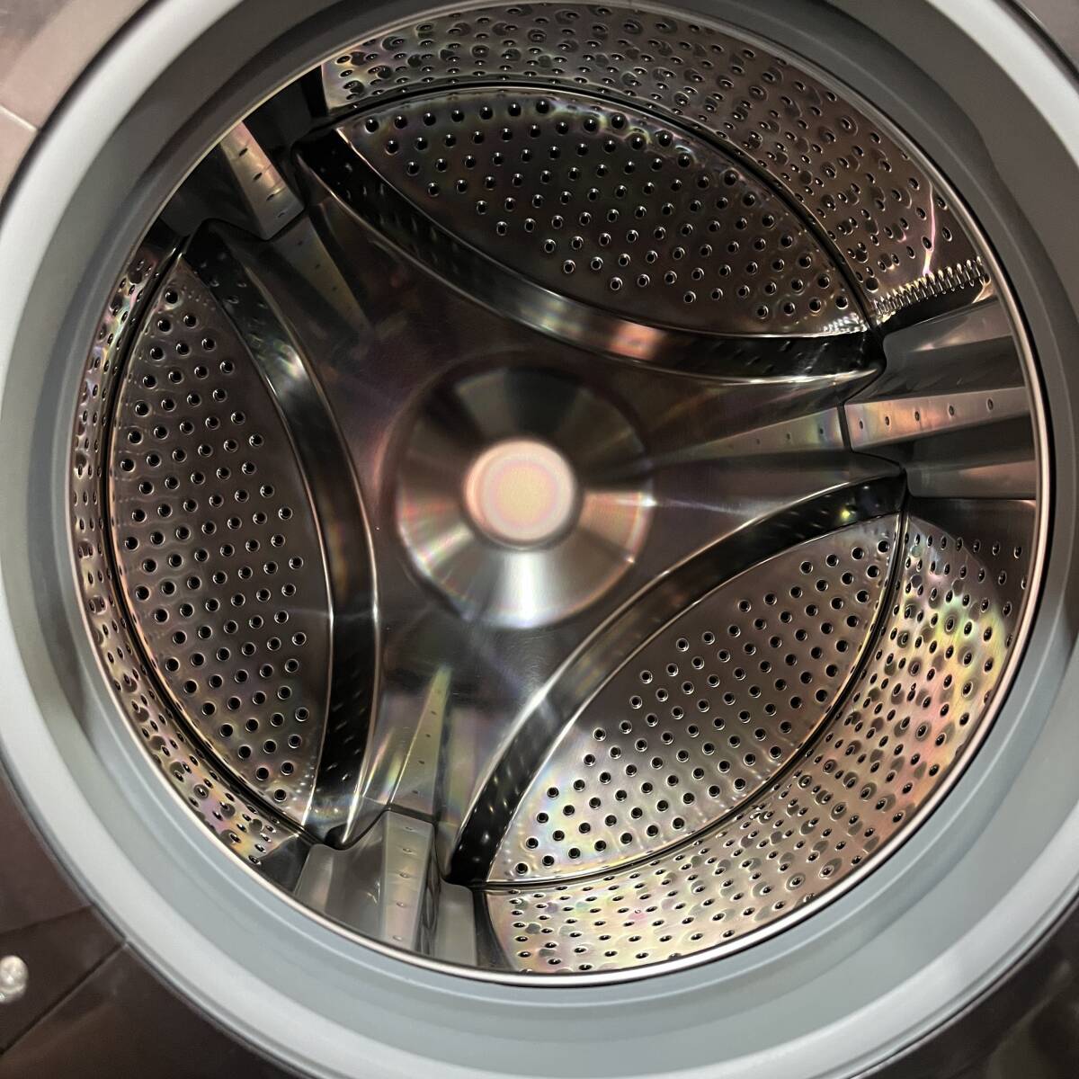 1円 美品 2022年製 SHARP シャープ ドラム式洗濯乾燥機 ES-S7G-WR 洗濯機 ドラムの画像6