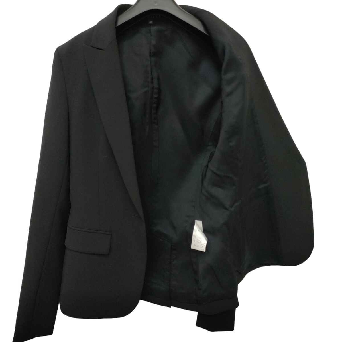 theory / セオリー レディース テーラードジャケット 上着 ブラック 細身綺麗め リクルート フォーマル 00サイズ 日本製 I-3921_画像3