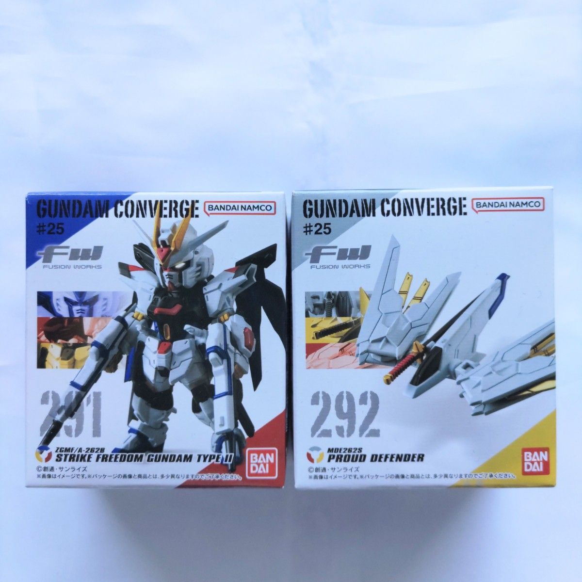 ２点セット FW GUNDAM CONVERGE ♯25 ストライクフリーダムガンダム弐式／プラウドディフェンダー【新品未開封】