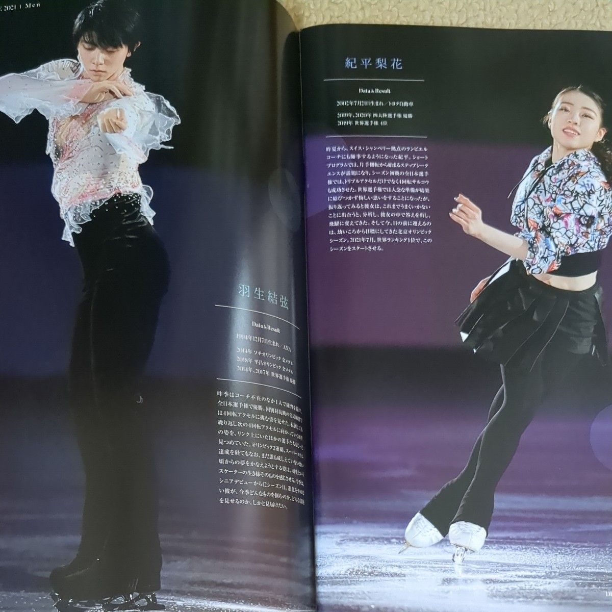 新品自宅保管　ドリーム・オン・アイス　2021 パンフレット　羽生結弦　紀平梨花　坂本花織　鍵山優真　宮原知子　三原舞依　クーポン