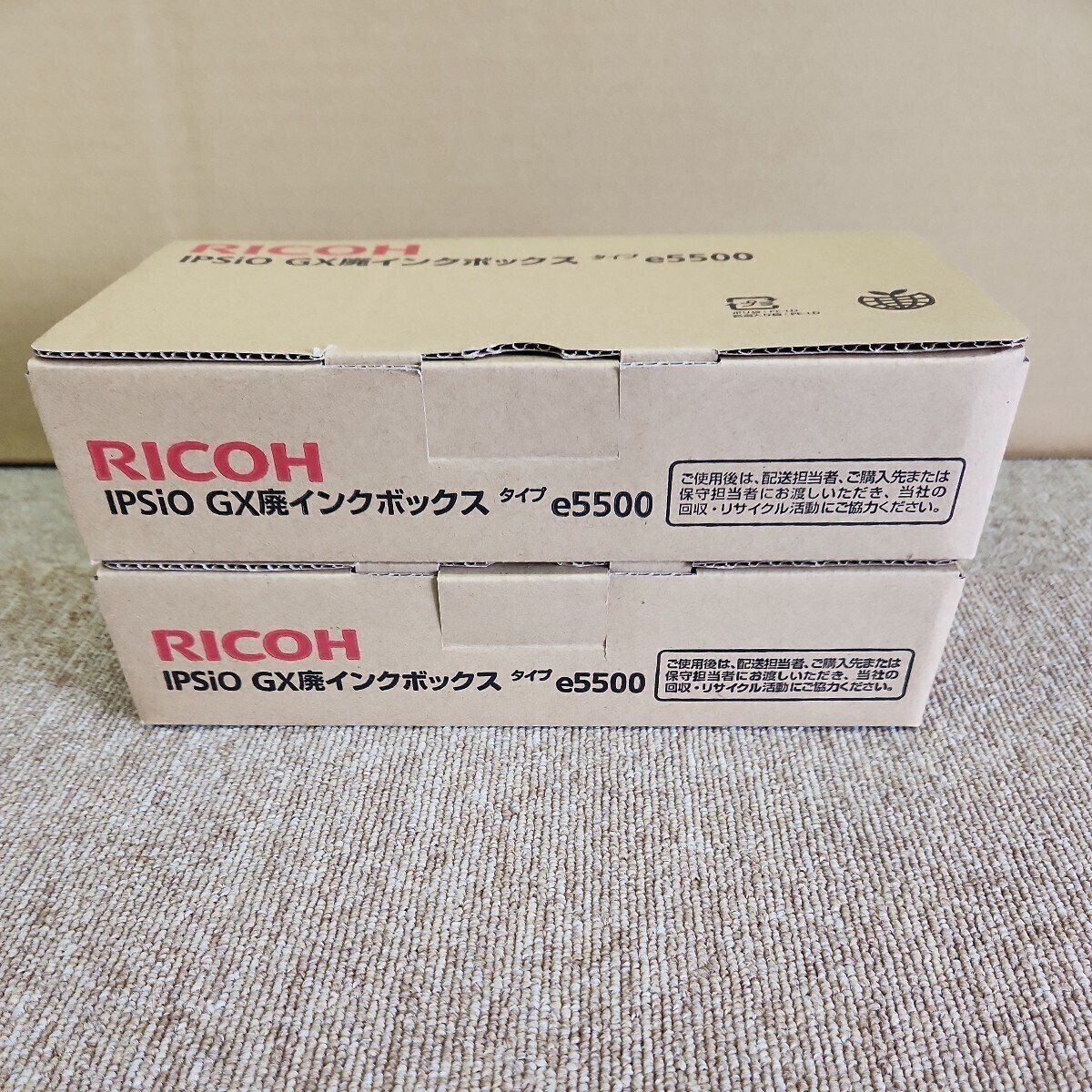 RICOH GX廃インクボックス タイプe5500 純正品 ２個セット (IPSiO GX e5500)GC31の画像1