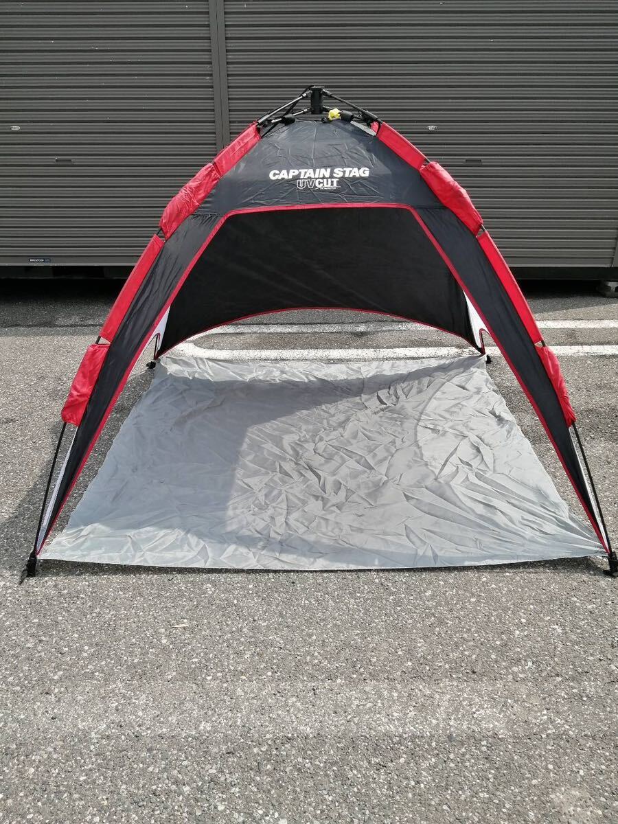 CAPTAIN STAG キャプテンスタッグ サンライン UVシェルター ワンタッチ式 キャンプ テント ソロキャンプ ゆの画像1