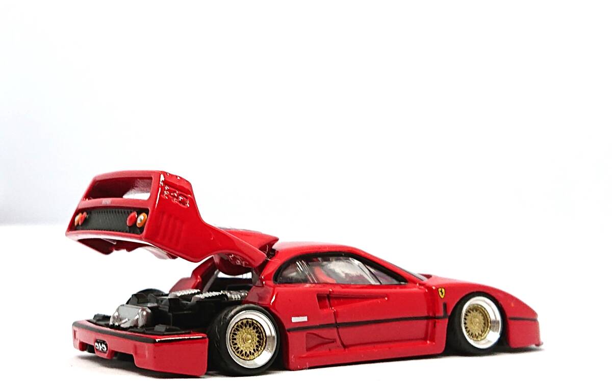 トミカ・プレミアム・【F40】【カスタム改】・シャコタン★深リム★【新品改】街道レーサーの画像5