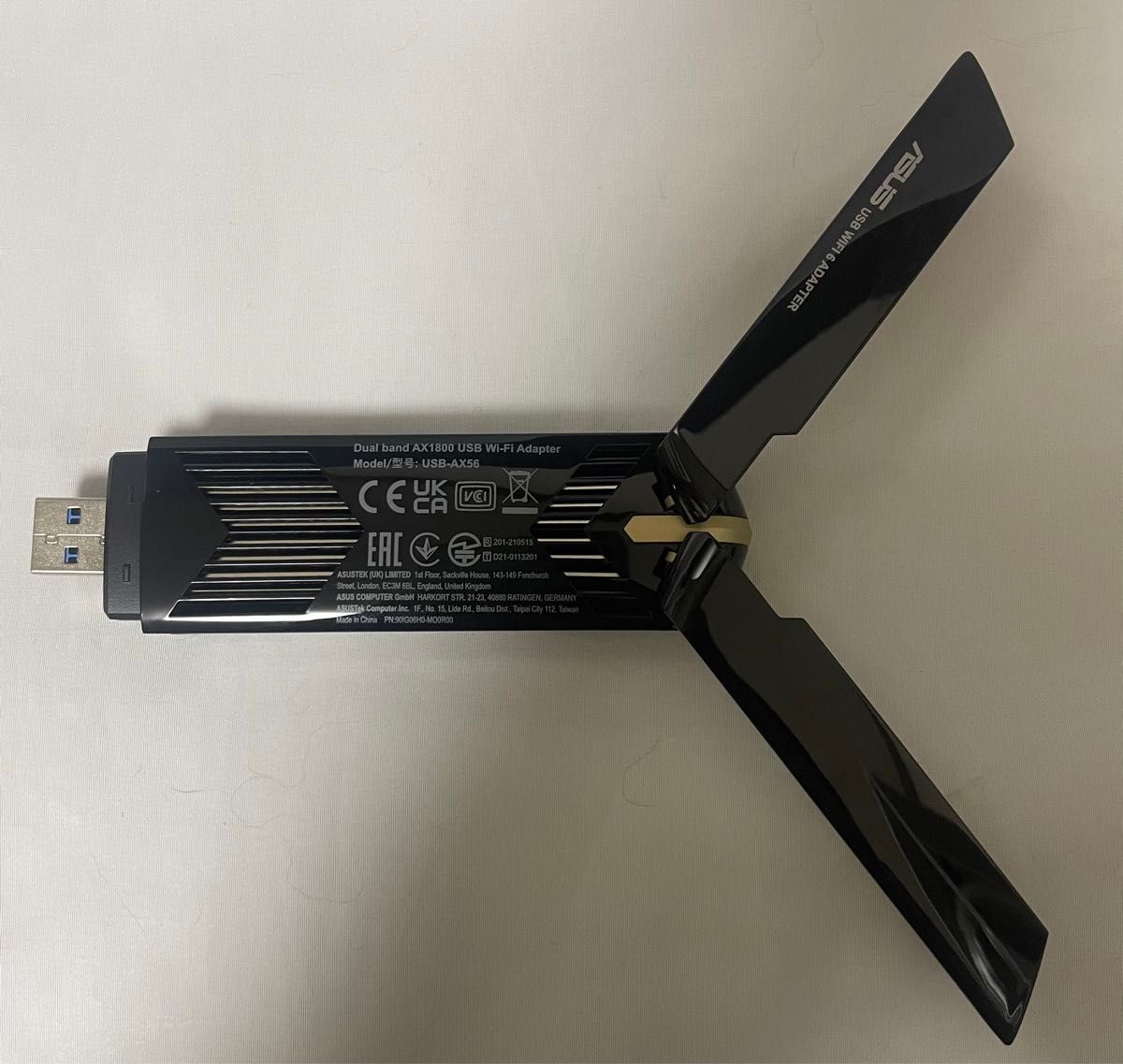【動作確認済USED】ASUS USB無線LAN子機 USB-AX56 WiFi6