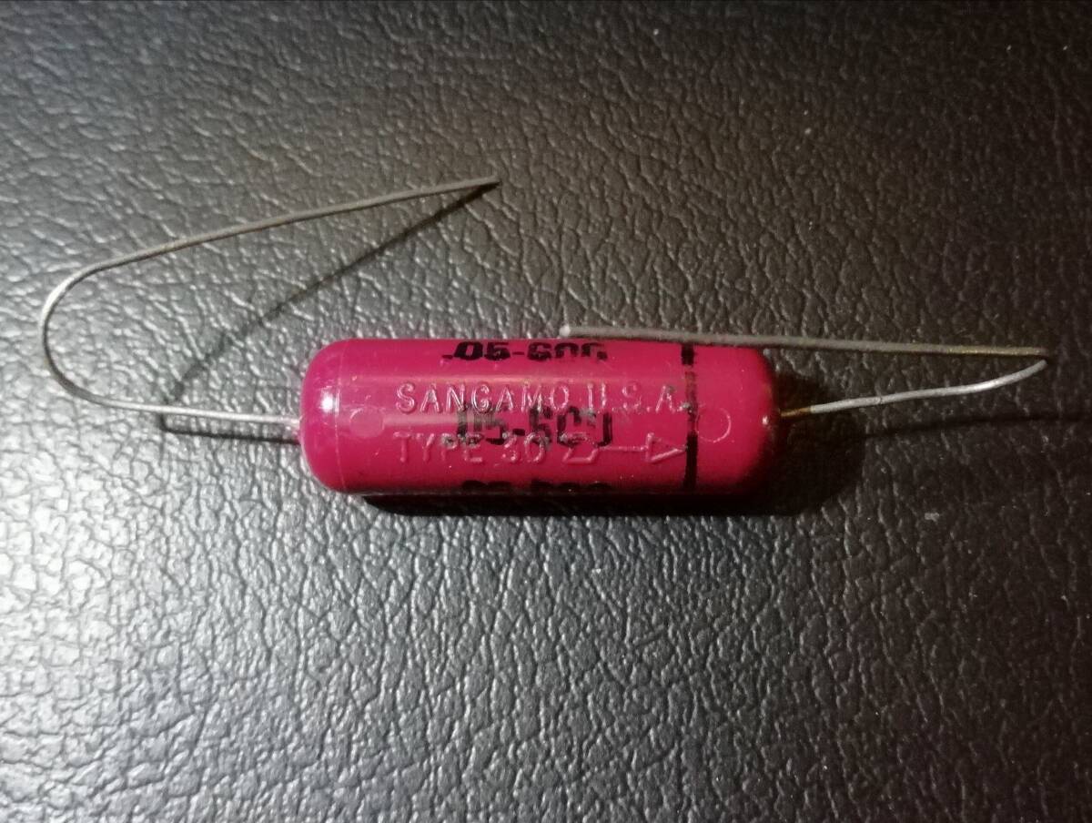 ☆SANGAMO☆0.06uF 600V☆ストラトの鈴鳴り[ベルトーン]を狙うなら！☆ヴィンテージ☆未使用長期保管品ラスト1本です！_画像2