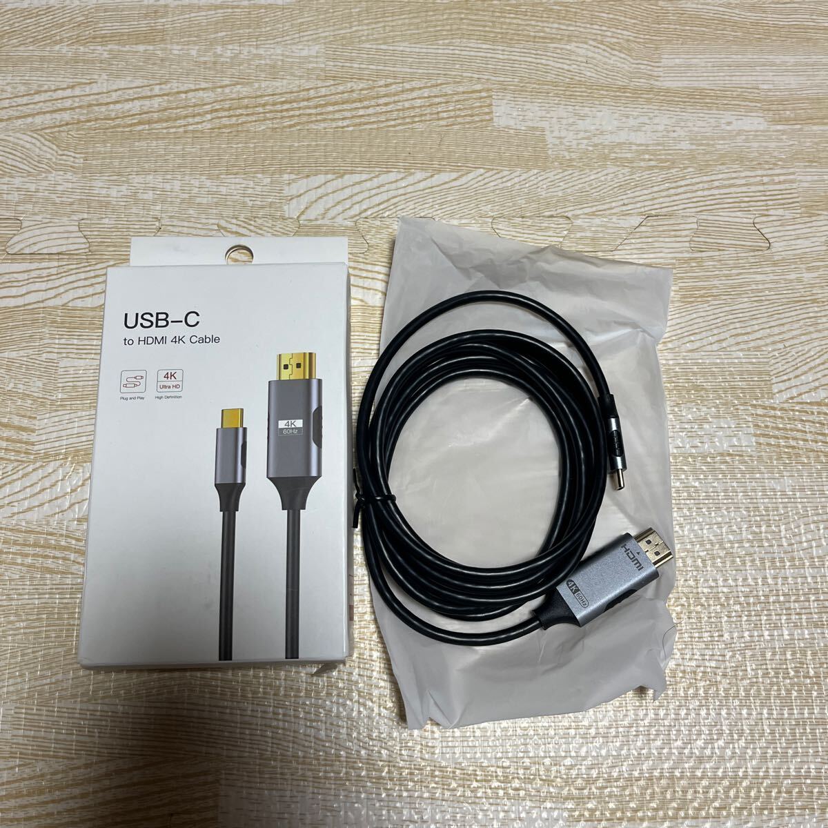 HDMI Type-C 変換ケーブル USB C HDMI Thunderbolt 3 対応 4K@60Hz 映像出力 携帯画面をテレビに映すiPhone15 _画像5