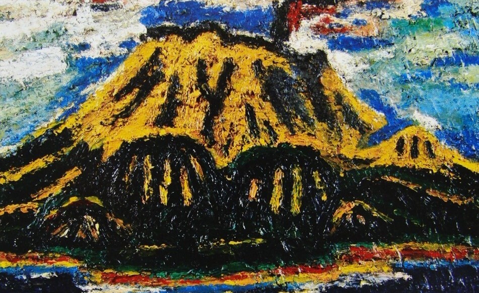 カンディンスキー「商人たちの到着」、希少画集画、状態良好、新品高級額装付 溝部 聡、「桜島」、厳選、希少画集・額装画、新品高級額 額装付