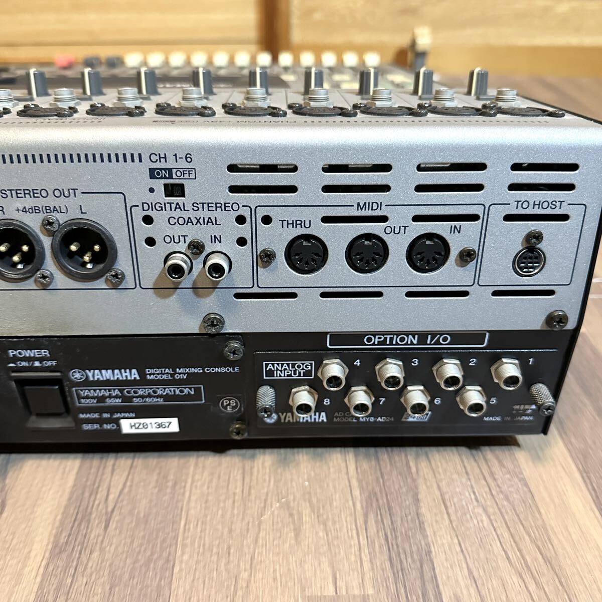 YAMAHA O1v デジタルミキサー ヤマハ MIDI 24ch コンソール DTM DAW PA MIDI コントローラー MY8-AD DA レコーディング O2R 01v SPDIF_画像6