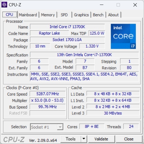 [ used ]intel Corei7 13700k operation goods 