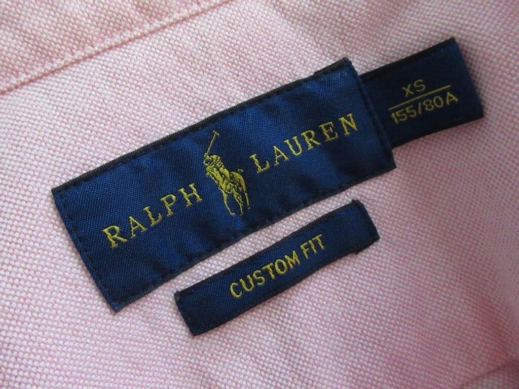 RALPH LAUREN オックスフォード ボタンダウン シャツ 長袖 ロゴ デザイン Mサイズ レディース ラルフローレン ピンク 長袖シャツ _画像7