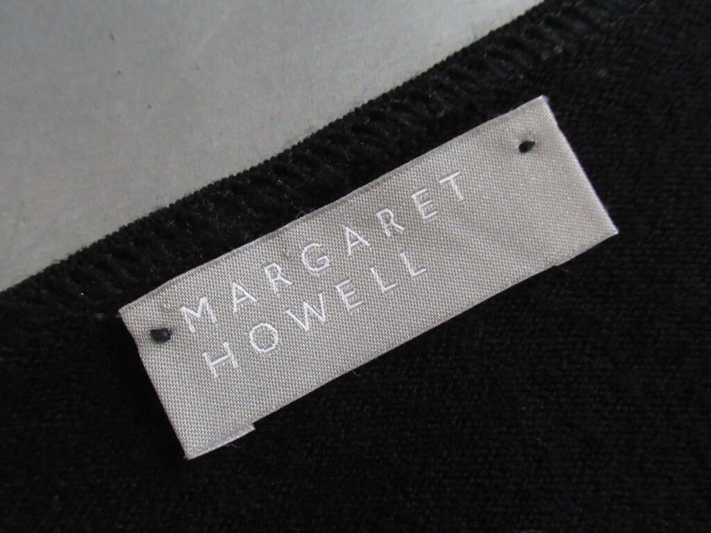 MARGARET HOWELL メリノ ウール プルオーバー セーター 英国製 イギリス製 Sサイズ マーガレットハウエル ブラック 黒 ニット レディース_画像7