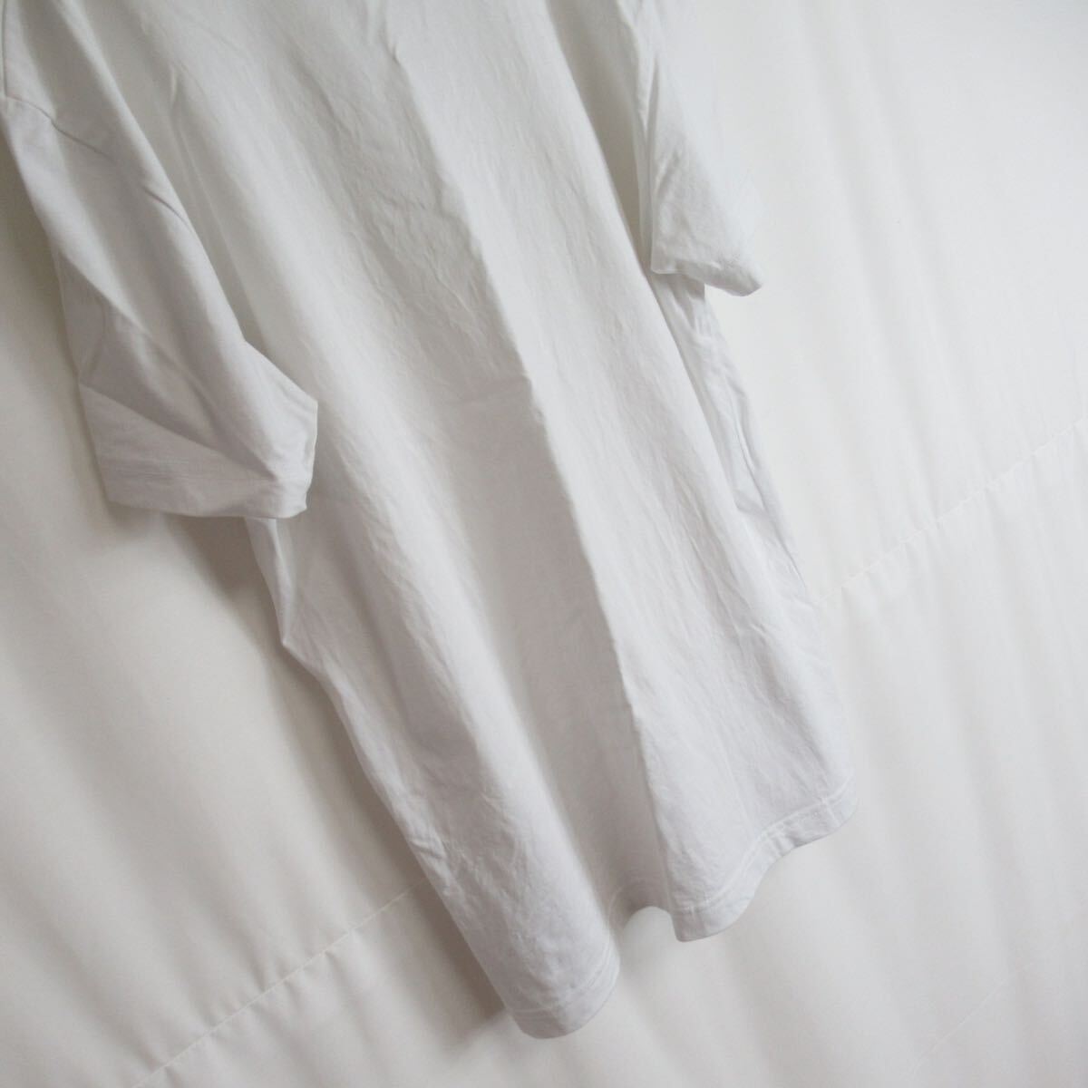 DEISEL バーコード プリント デザイン Tシャツ 半袖 白T カットソー ディーゼル ホワイト クルーネック モード カジュアル Mサイズ メンズ _画像6