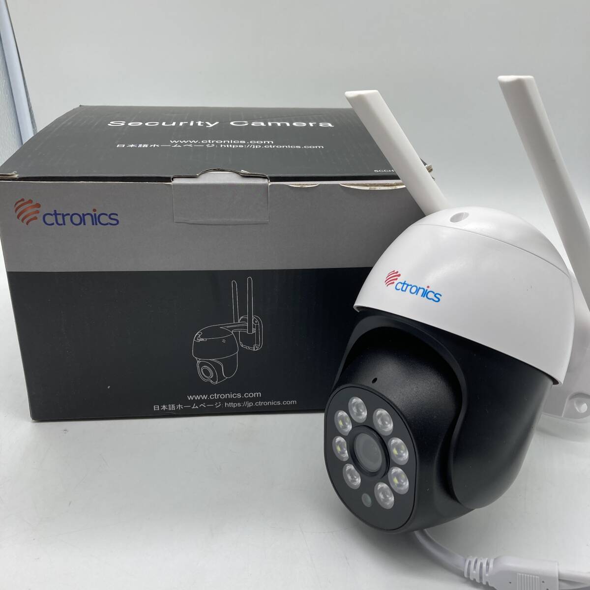 [ not yet inspection goods ]Ctronics security camera outdoors 5MP 5GWi-Fi automatic pursuit 128GBSD card correspondence LAN cable attaching /Y21256-F1