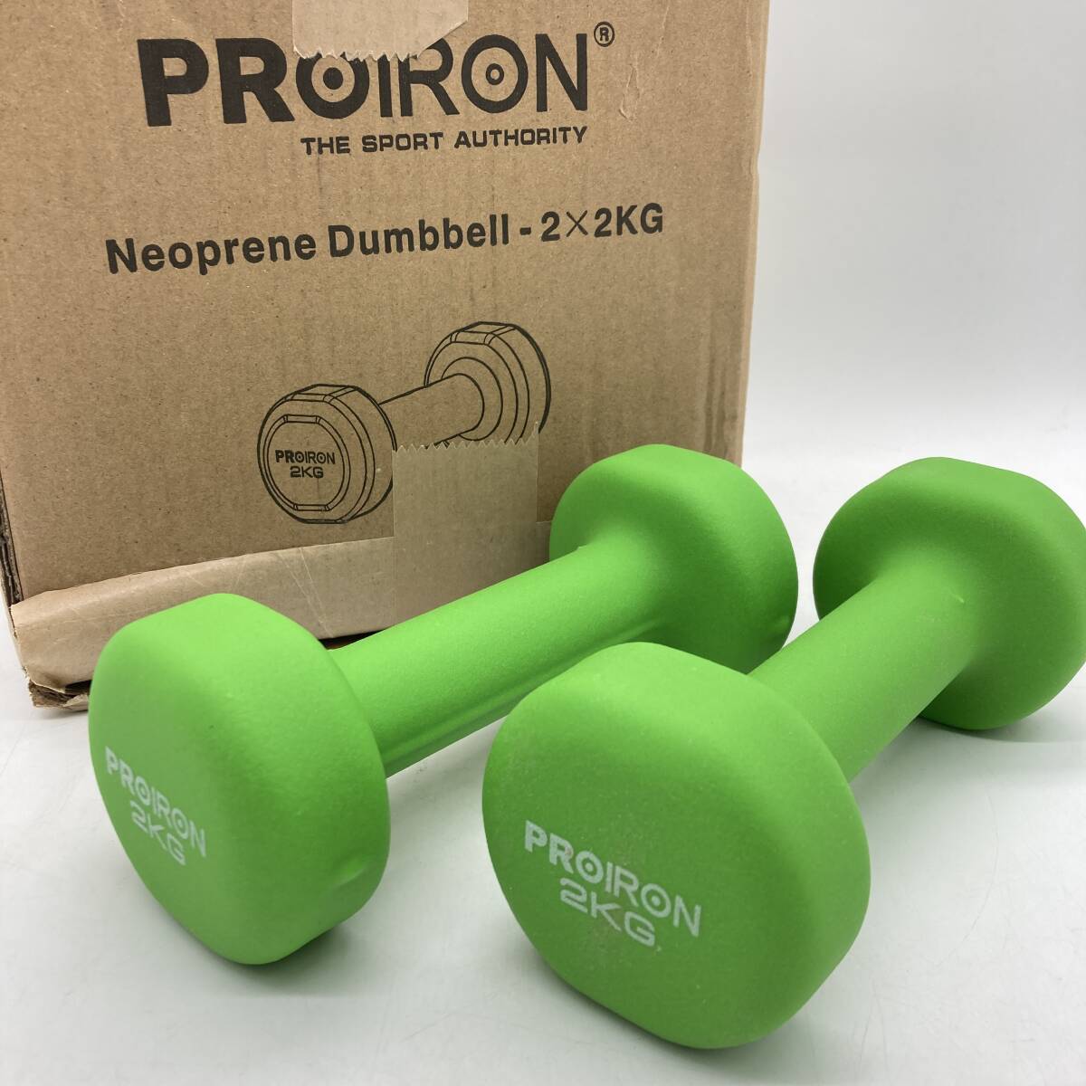 【2個セット】PROIRON ダンベル 2kg ＋ PROIRON バランスボール パープル 耐荷重300kg ハンドポンプ付 /Y21594-M1