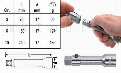 良品半額 Stahlwille スタビレー 427QR 3/8 ロッキングエキステンションバー 3pc _画像2