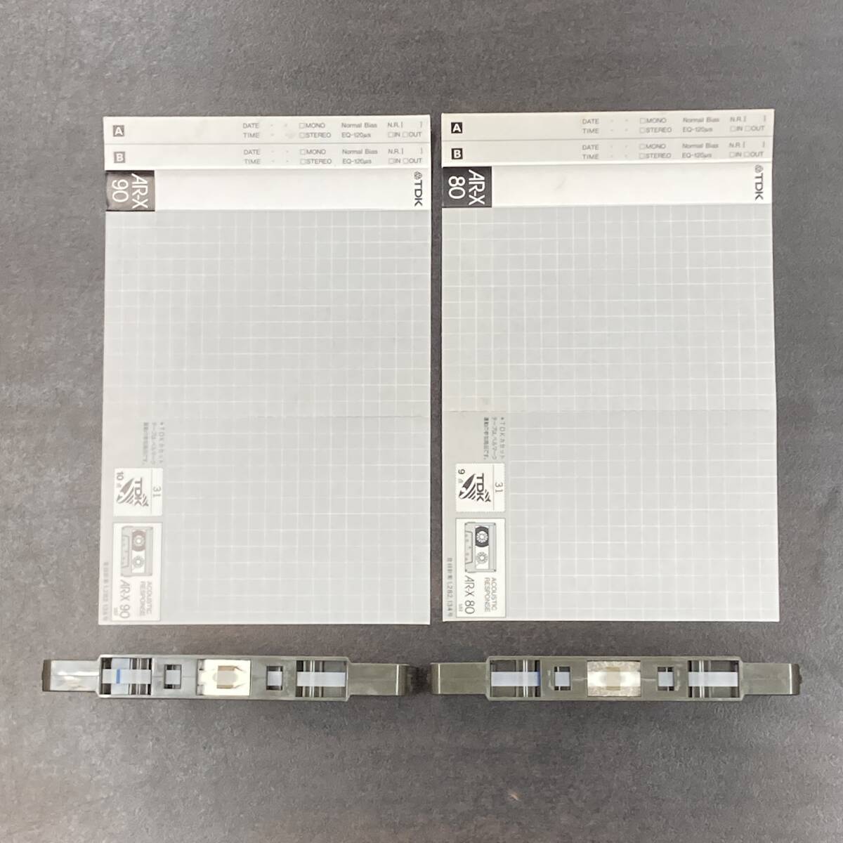 1943BT TDK AR-X 80 90分 ノーマル 2本 カセットテープ/Two TDK AR-X 80 90 Type I Normal Position Audio Cassette_画像3