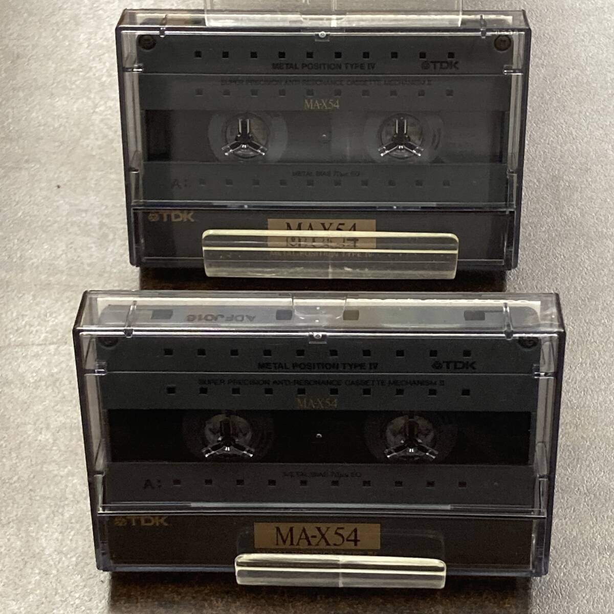 1946BT TDK MA-X 54分 メタル 2本 カセットテープ/Two TDK MA-X 54 Type IV Metal Position Audio Cassette_画像5