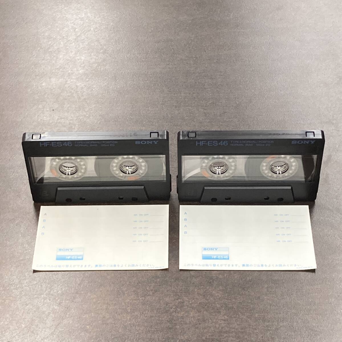 1951BT Sony HF-ES 46 минут обычный 2 шт кассетная лента /Two SONY HF-ES 46 Type I Normal Position Audio Cassette