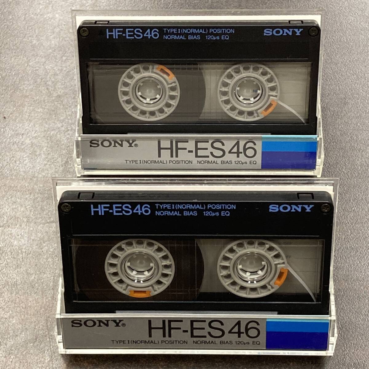 1951BT Sony HF-ES 46 минут обычный 2 шт кассетная лента /Two SONY HF-ES 46 Type I Normal Position Audio Cassette
