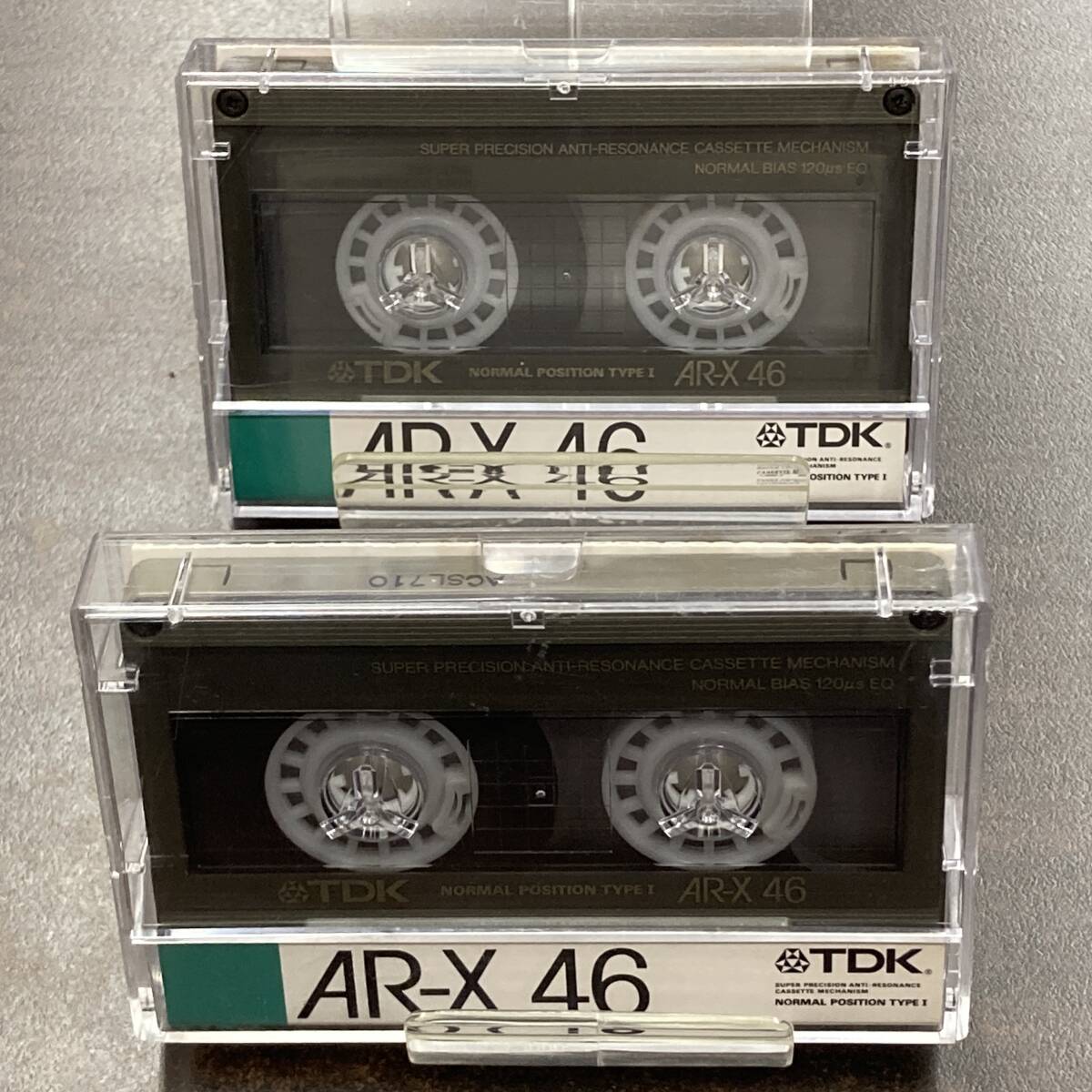 1977BT TDK AR-X 46分 ノーマル 2本 カセットテープ/Two TDK AR-X 46 Type I Normal Position Audio Cassette_画像5