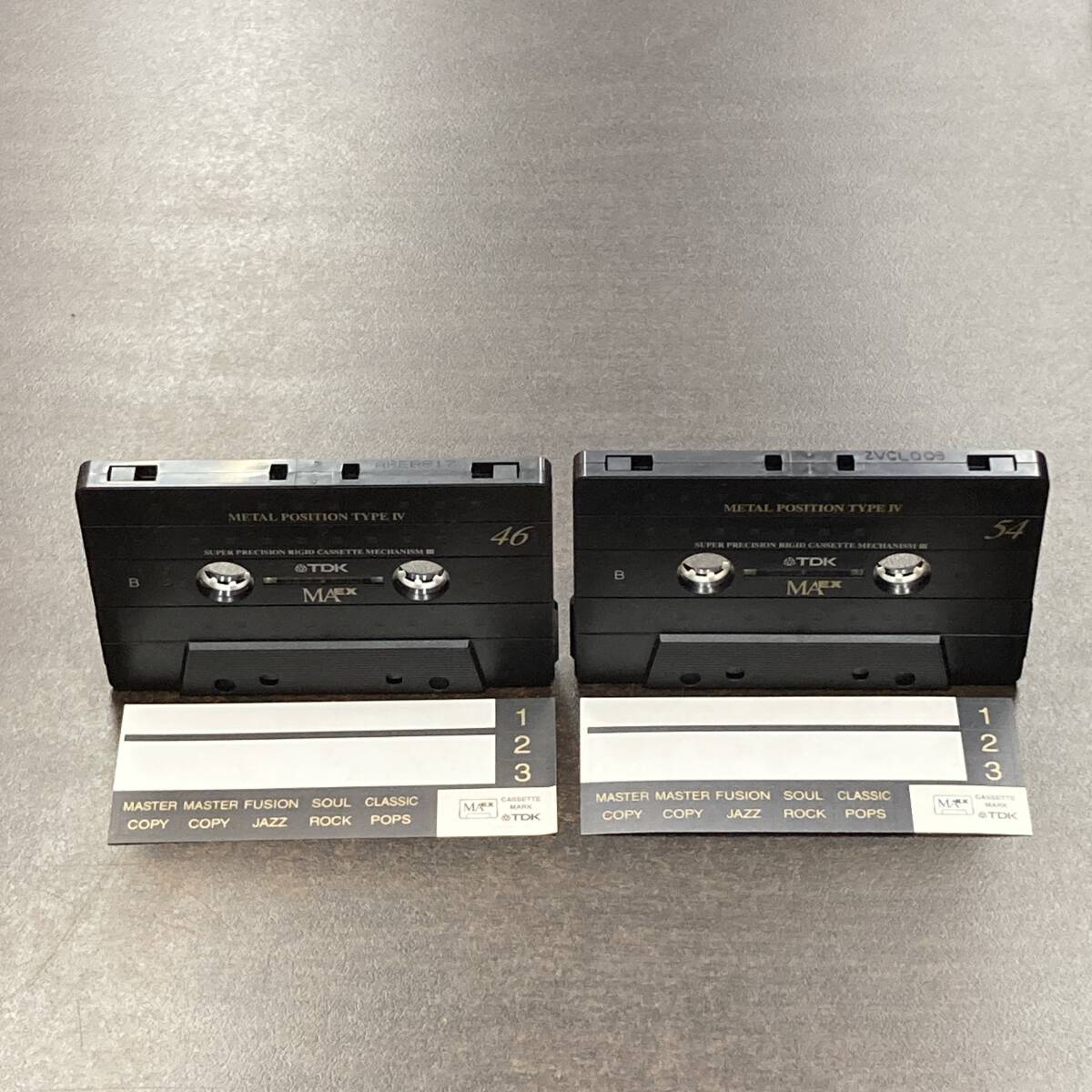 1979BT TDK MAEX 46 54分 メタル 2本 カセットテープ/Two TDK MAEX 46 54 Type IV Metal Position Audio Cassette_画像2