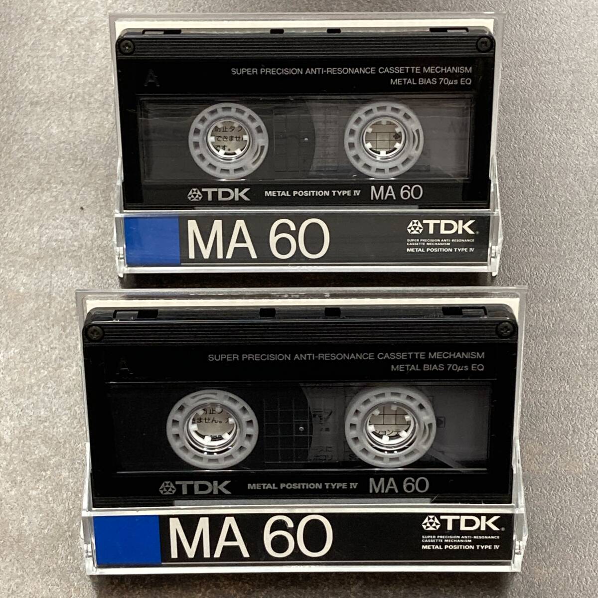 1981BT TDK MA 60分 メタル 2本 カセットテープ/Two TDK MA 60 Type IV Metal Position Audio Cassette_画像1