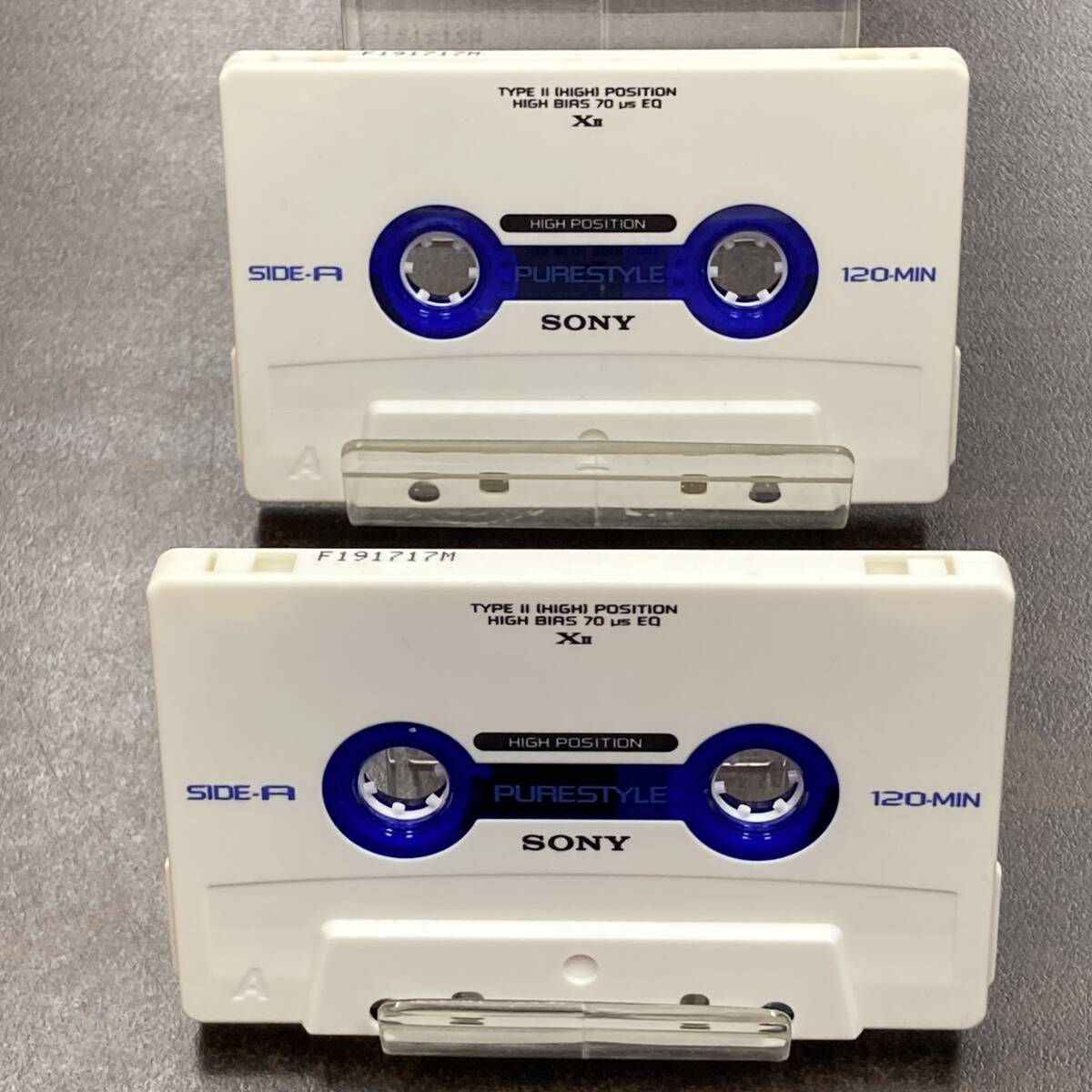 1993BT Sony XII 120 минут Hi Posi 2 шт кассетная лента /Two SONY XII 120 Type II High Position Audio Cassette