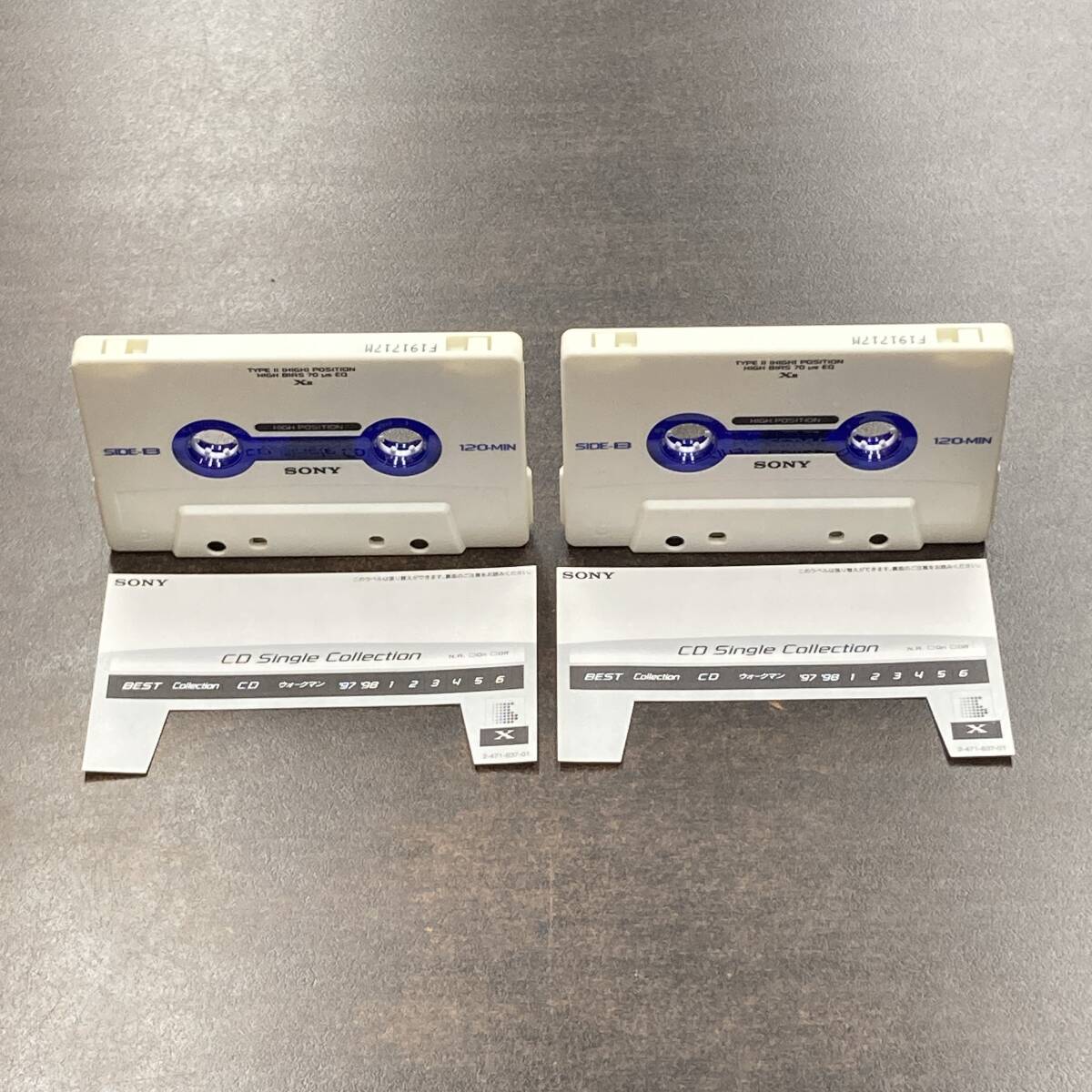 1993BT Sony XII 120 минут Hi Posi 2 шт кассетная лента /Two SONY XII 120 Type II High Position Audio Cassette