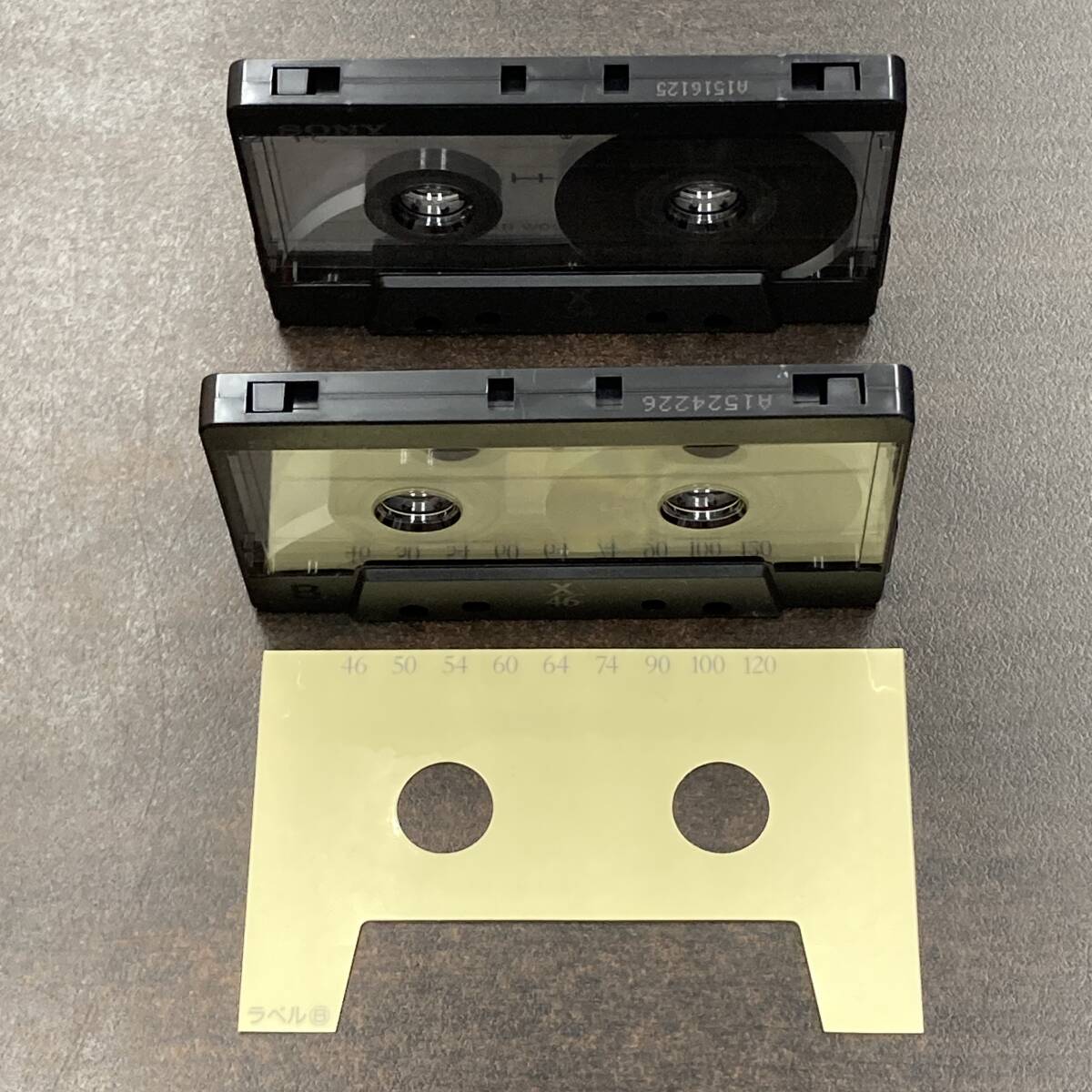 1994BT ソニー XIV 46 54分 メタル 2本 カセットテープ/Two SONY XIV 46 54 Type IV Metal Position Audio Cassette_画像2