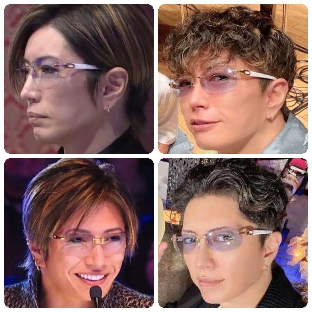 GACKT サングラス スクエア リムレス ライトブルー GACKT サングラス スクエア リムレス ライトブルー