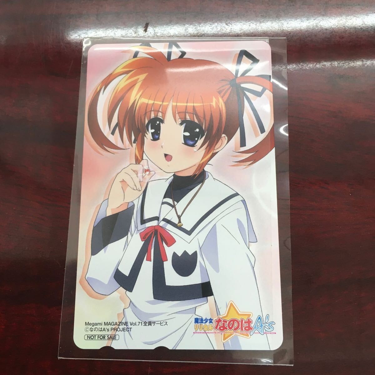 [ не использовался 50 раз телефонная карточка ] Magical Girl Lyrical Nanoha A\'s/ аниме телефонная карточка mega mi журнал не продается..
