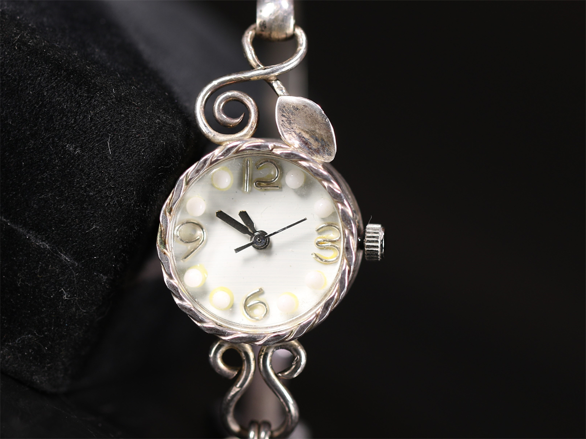 【秀】GA308 時代 【銀製】 ネックレス 指輪 時計 アクセサリー 大量 一括出品 重142g／美品！rの画像6