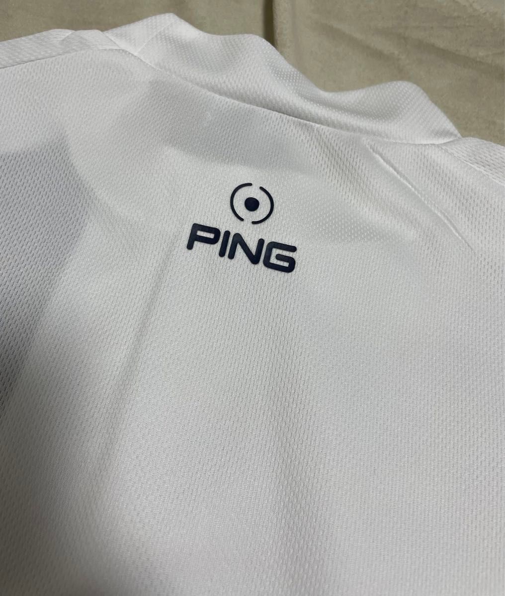 PING ゴルフ 半袖　ドライストレッチ　モックネックシャツ　M 極美品 ピンアパレル