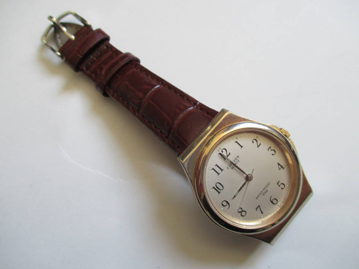 シチズン CITIZEN メンズ 腕時計 T4-G02638 SS ゴールド アナログ クォーツ レトロウォッチ_画像6