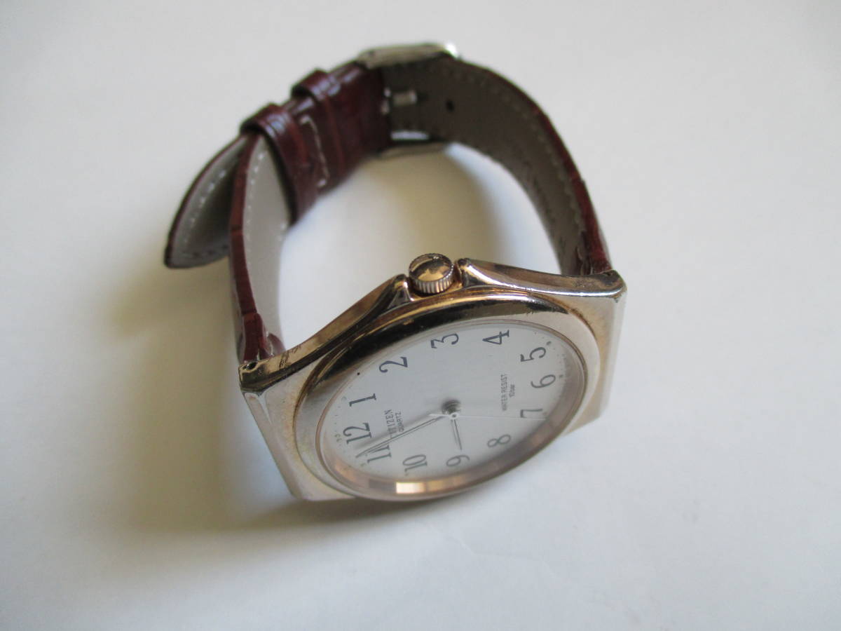シチズン CITIZEN メンズ 腕時計 T4-G02638 SS ゴールド アナログ クォーツ レトロウォッチ_画像7