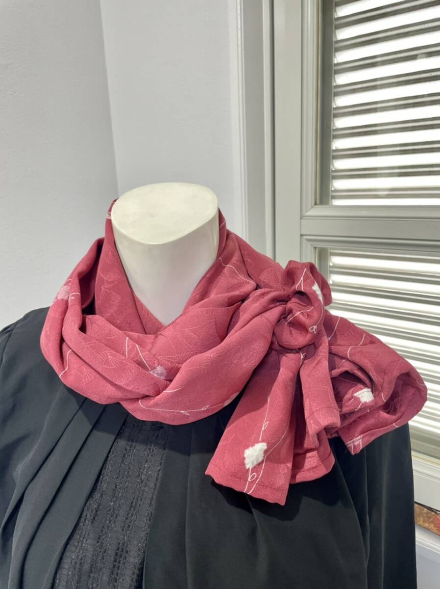  kimono remake * silk ground pattern . scarf &ko Kuhn 2WAY cardigan .. color sunshade cooling avoid 