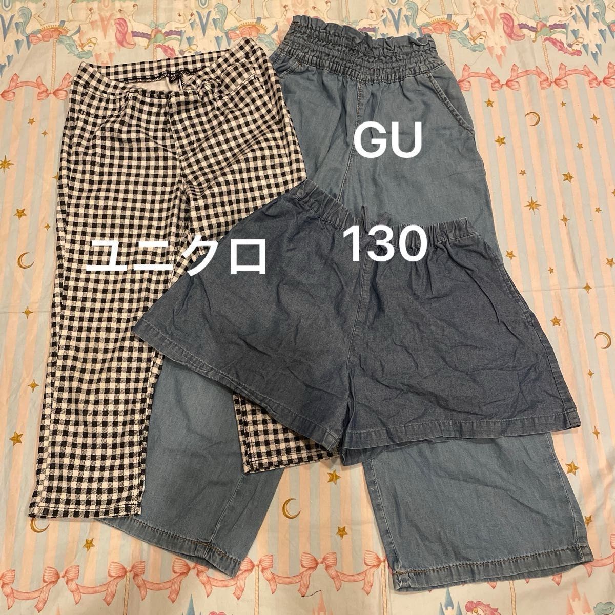 GU ユニクロ　130  パンツ　ショートパンツ