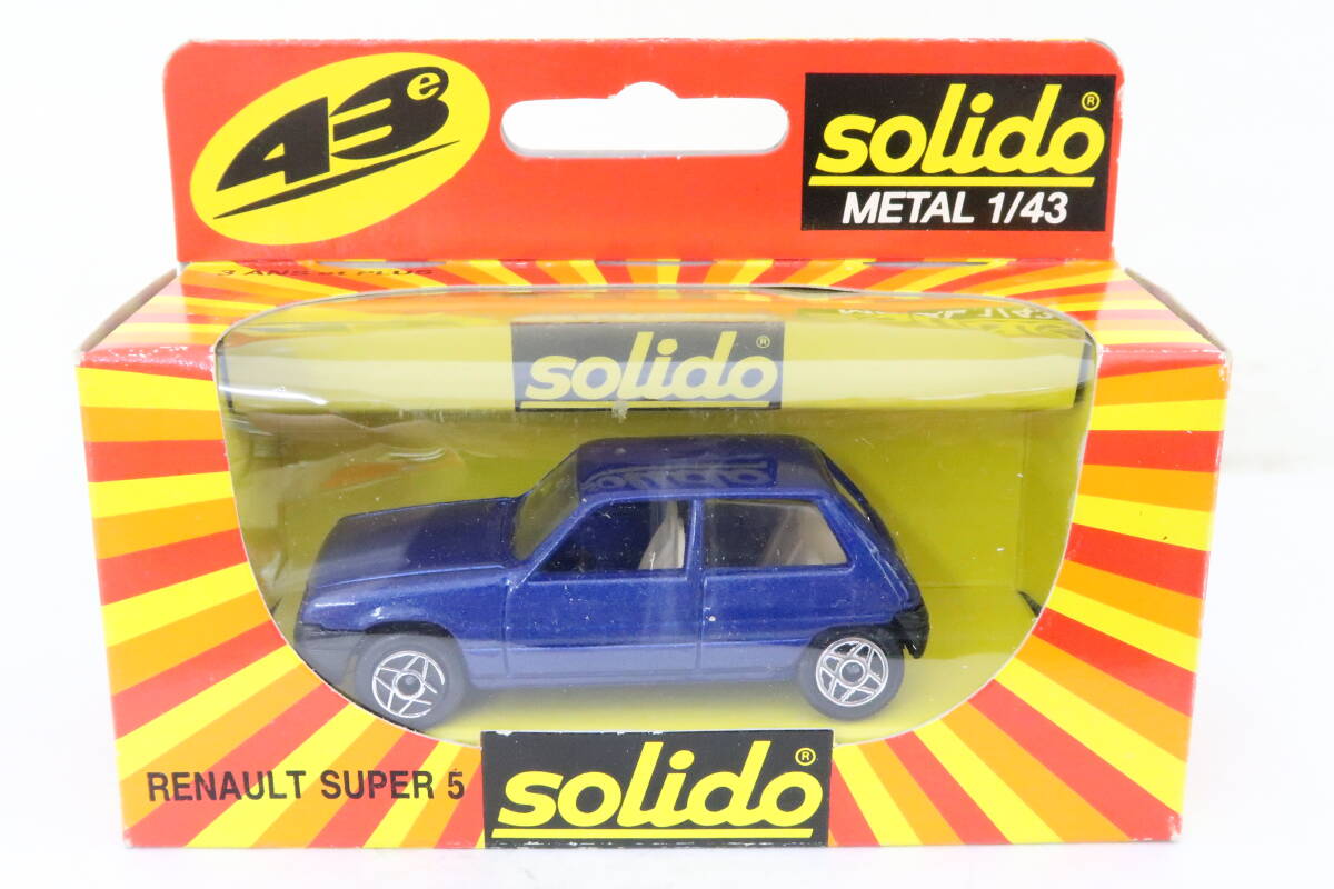 solido RENAULT SUPER 5 ガンディーニ ルノー シュペールサンク 青メタ 箱付 1/43 ポルトガル製 ハレの画像7