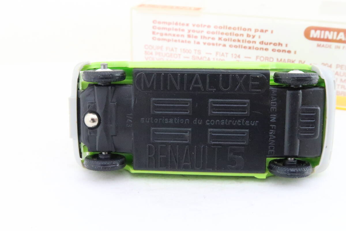 minialuxe RENAULT 5 TL ルノー サンク 黄緑 箱付 1/43 フランス製 ロレ_画像6