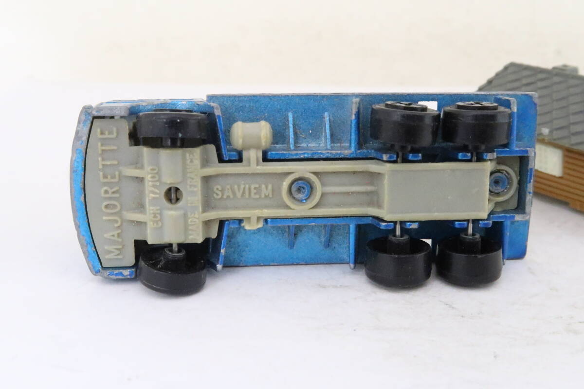 MAJORETTE SAVIEM rust M house transportation truck box less 1/100 France made width 