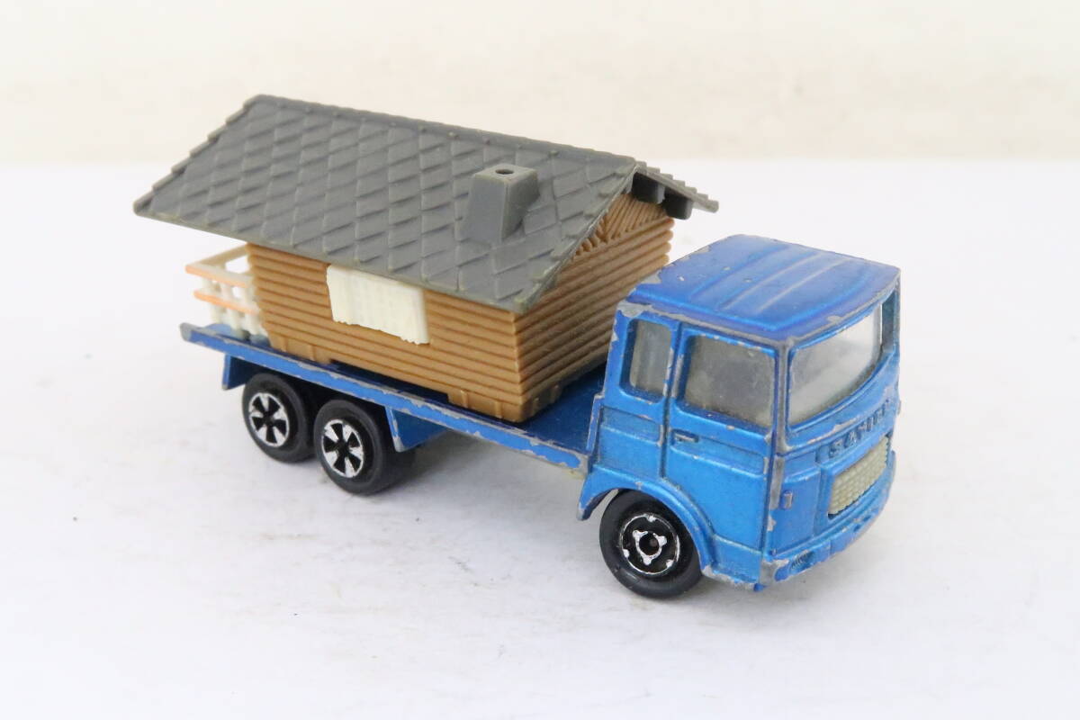 MAJORETTE SAVIEM rust M house transportation truck box less 1/100 France made width 