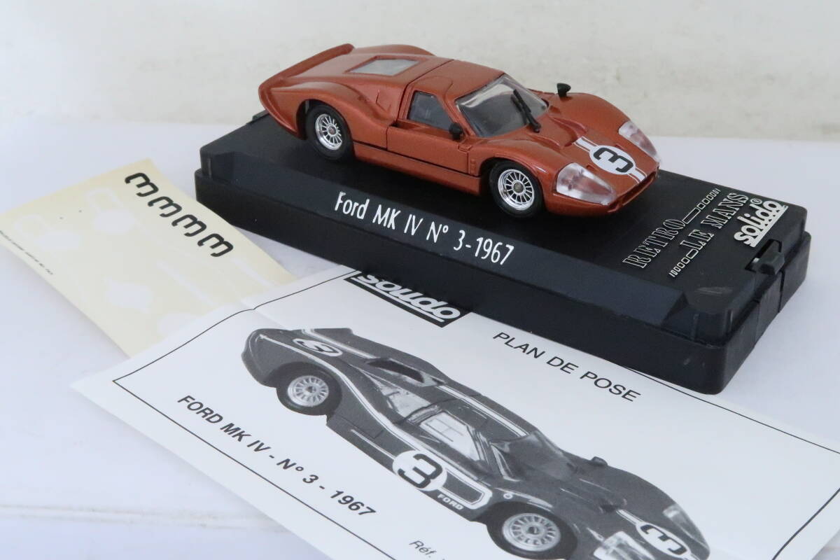 solido RETRO LE MANS FORD Mk4 Ford Mark 4 France made 1/43irore