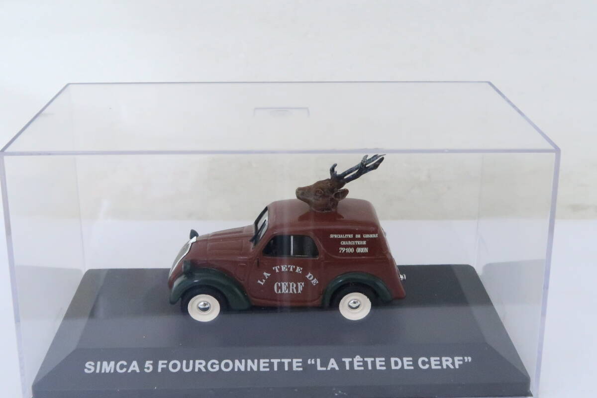 SIMCA 5 Fourgonette LA TETE DE CERF Sim ka thank deer. head attaching 1/43ikore