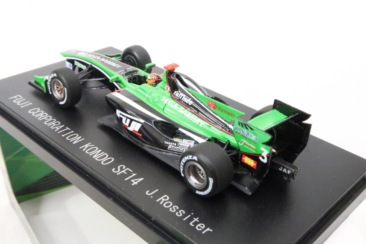 EBBRO FUJI COAPORATION KONDO SF14 J.Rossiter KONDO Racing box attaching 1/43inare