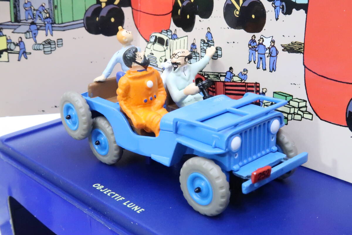 HERGE TINTIN d’Objectif Lune WILLYS CJ JEEP ウィリス ジープ タンタン漫画劇中車 箱付 1/43 ニサレ_画像2