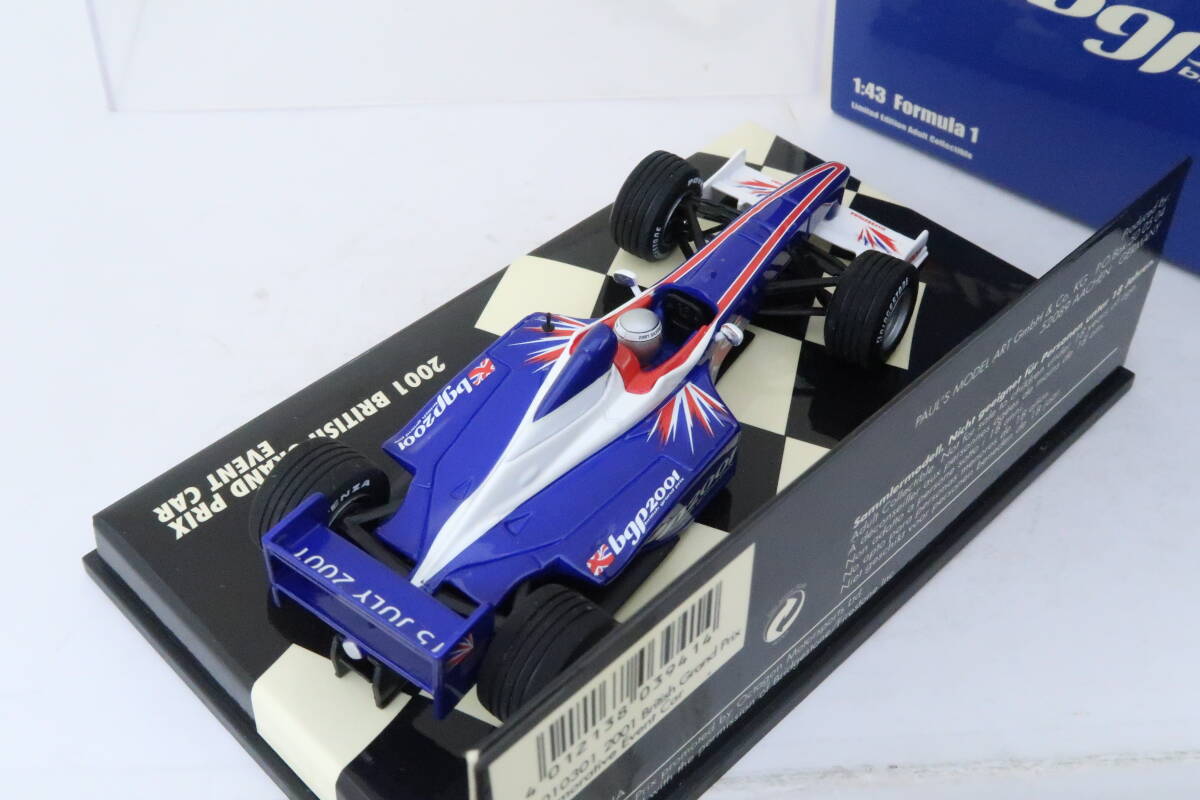 MINICHAMPS 2001 BRITISH GRAND PRIX EVENT CAR F1 イギリスGPイベントカー 箱付 1/43 イイレ_画像4